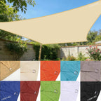 95% UV Block Waterproof Sun Shade Sail - High-Density Breathable Canopy for Patio Garden Pool Backyard, Windproof with Stainless
