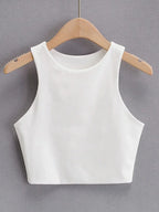 2023 Summer Fashion Women Sexy Slim Tops O-neck Sleeveless Double Nylon Ladies Good Quality Tank Tops 6 Colors