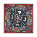 High Quality Skull Chimpanzees Print Cashew Hip Hop Cotton Square Bandana Scarf Riding Headband Paisley Gifts For Men Unisex