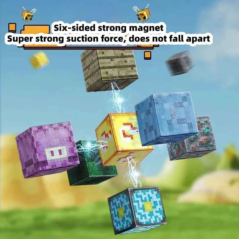 Magnetic building blocks toy storage box set - DIY assembly toys for children - building blocks for playing with tables