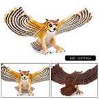 Oenux Wild Bird Animals Forest Night Eagle Condor Figurines PVC Action Figure Garden Decoration Education Miniature Toy Kid Gift