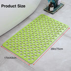 Non-Slip Bathroom Mat with Suction Cups – 43x75cm Quick Drain Shower Rug