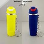 Mini Water Bottle Keychain ， Cute Cup Mini Tumbler Keychain，Applicable To Holder Keyring for Lip Balm, Backpack