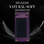 16 - Rows Black Matte Faux Individual Eyelash Extensions - Ideal for Professionals Seeking Soft, Natural - Look Lash Extensions