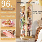 Transparent Doll Storage Box Plush Toy Organization Toy Storage Tube DIY Zipper Bins Kid Christmas Gift Children's Toy Organizer