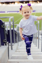 TCU Purple Frog Leggings