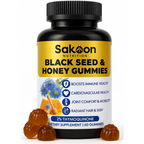Black Seed Oil Gummies with Honey | Halal, High-Thymoquinone | Sakoon
