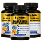 Black Seed Oil Gummies with Honey | Halal, High-Thymoquinone | Sakoon