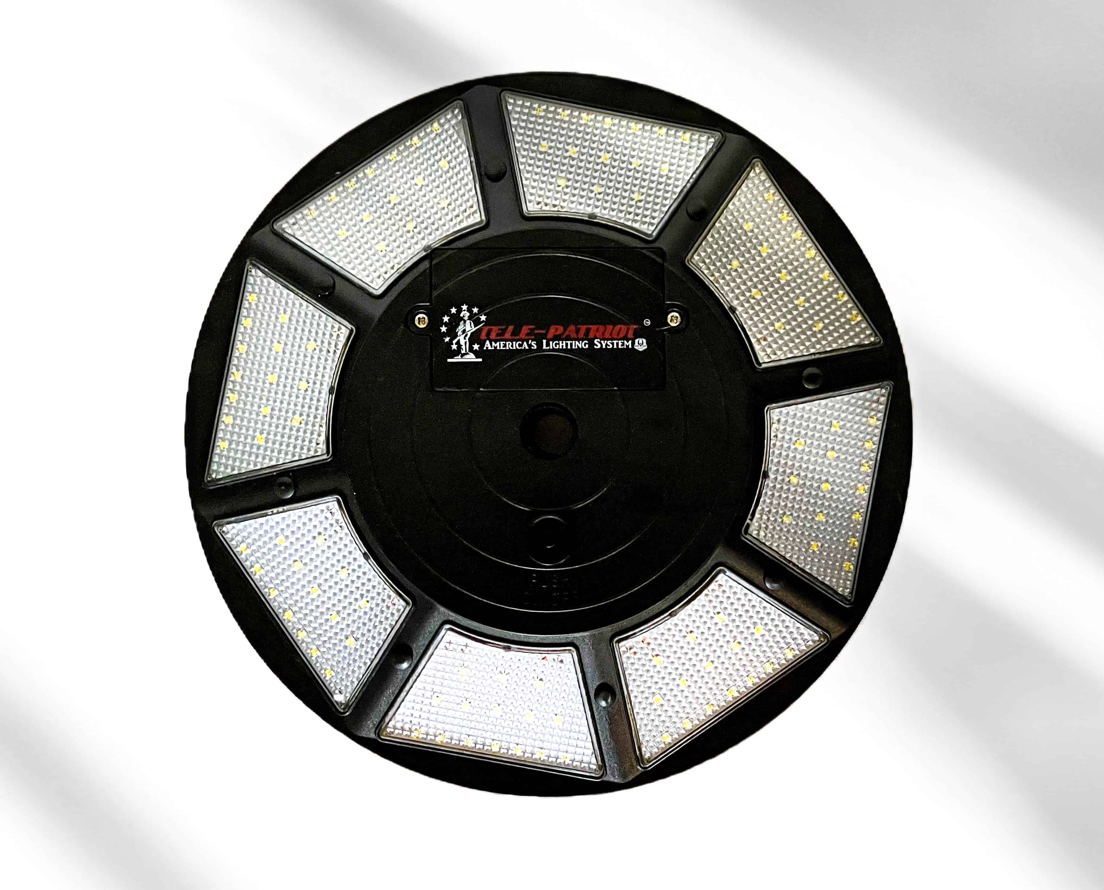 TelePatriot 800 Series Solar Flagpole Light - 200 LED Waterproof IP65