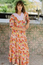 Savannah Maxi Skirt - Floral Motif