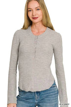 Zenana Double Knit Snap Button Shirts