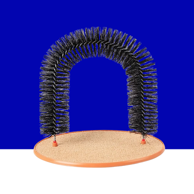Cat Arch Self Groomer with Scratching Base