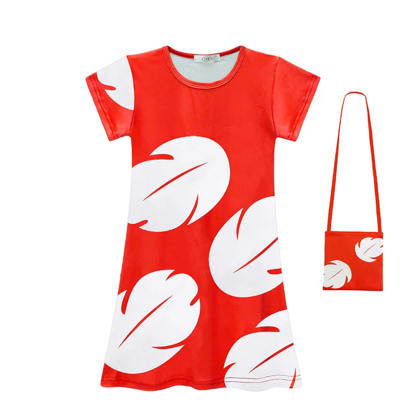 Kids Girls Princess Dress – Stitch Cartoon Inspired Costume Dress
