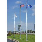 Aluminum Flagpole - External Rope - Heavy Duty, Lifetime Warranty | Made in USA