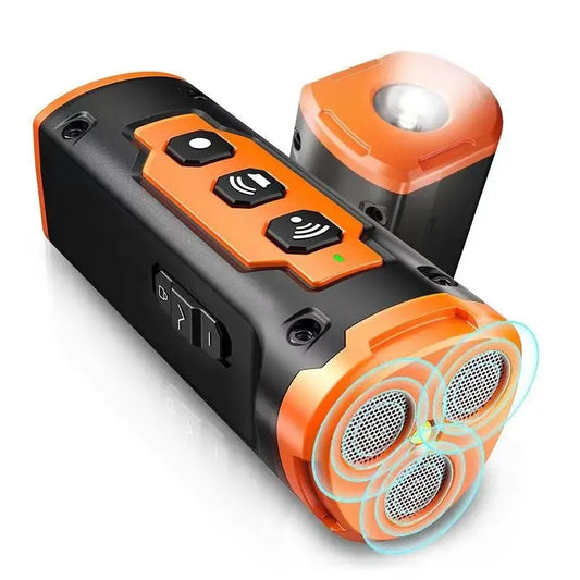 Ultrasonic Bark Deterrent – Rechargeable Dog Repeller Device with LED Flashlight