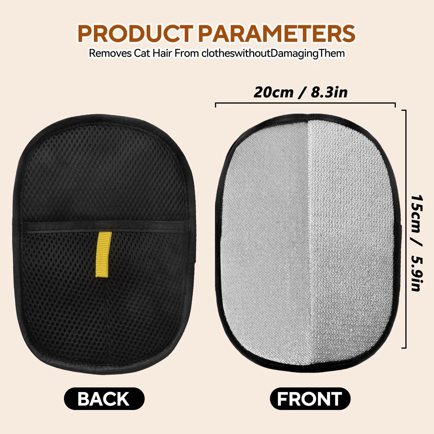 Pet Hair Removal Glove for Easy Grooming