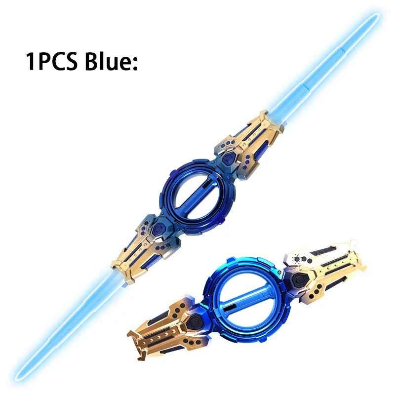 Outdoor Toy Bright Rotate Sword Multi-Color Flash LED Light Shine Cosplay Sword Toy Party Family Interactive Toy For Kids Adult