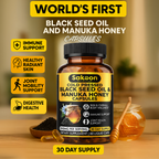 Black Seed Oil & Manuka Honey Capsules | Halal Immune Support