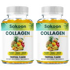 Halal Marine Collagen Gummies for Anti-Aging, Hair, Skin & Nails